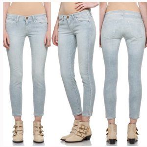 Current Elliott The Stiletto Gingham Lake Jeans